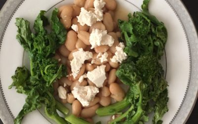 Simple Baked Broccolini with Beans